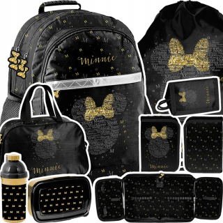 Viackomorový školský batoh Paso čierny, Odtiene žltej a zlatej, Multicolor 19 l + 6 ďalších produktov
